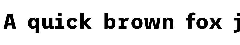 Preview of Trispace Bold font