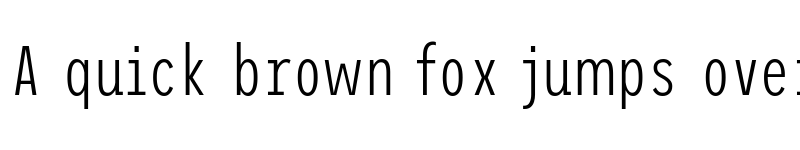 Preview of Trispace Condensed ExtraLight font