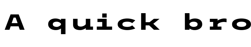 Preview of Trispace Expanded ExtraBold font