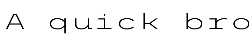 Preview of Trispace Expanded ExtraLight font