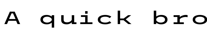 Preview of Trispace Expanded Medium font