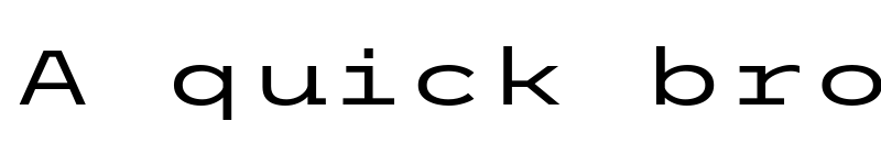 Preview of Trispace Expanded Regular font