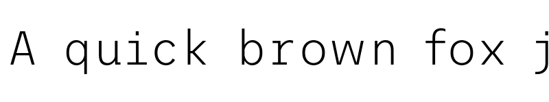 Preview of Trispace ExtraLight font