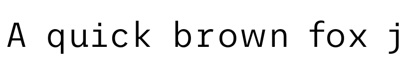 Preview of Trispace Light font