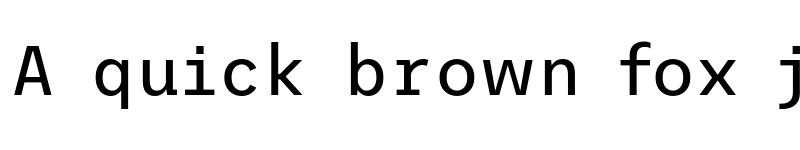 Preview of Trispace Regular font