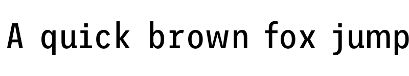 Preview of Trispace SemiCondensed Regular font