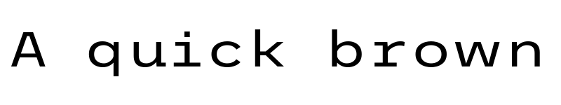 Preview of Trispace SemiExpanded Regular font