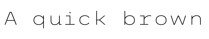 Preview of Trispace SemiExpanded Thin font