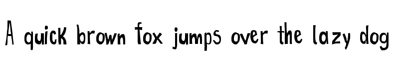 Preview of True 2D Regular font