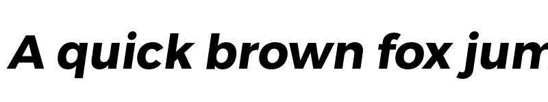 Preview of Trueno Bold Italic font