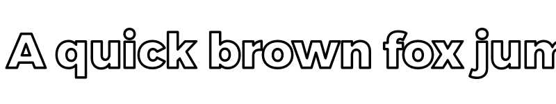 Preview of Trueno ExtraBold Outline font