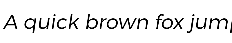 Preview of Trueno Light Italic font