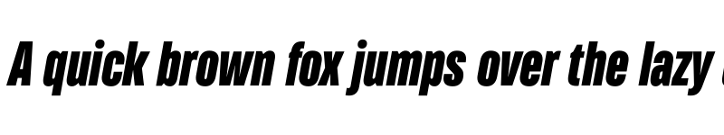 Preview of TT Bluescreens Trial Black Italic font