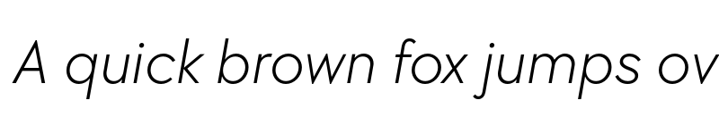 Preview of TT Chocolates Trl Light Italic font