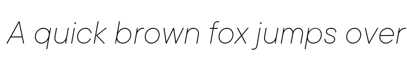 Preview of TT Commons Thin Italic font