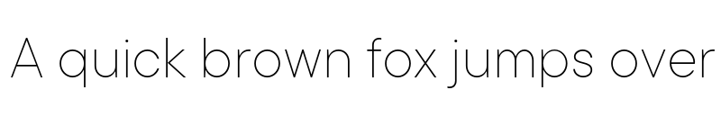 Preview of TT Commons Thin font