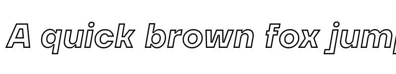 Preview of TT Firs Neue Bold Outline Italic font