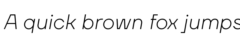 Preview of TT Firs Neue Trl ExtraLight It font