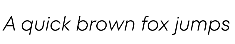 Preview of TT Fors Trial Light Italic font