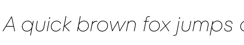 Preview of TT Fors Trial Thin Italic font