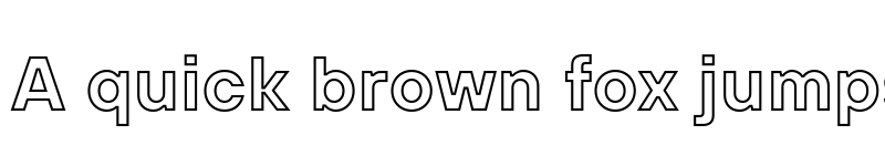 Preview of TT Hoves Pro Bold Outline font