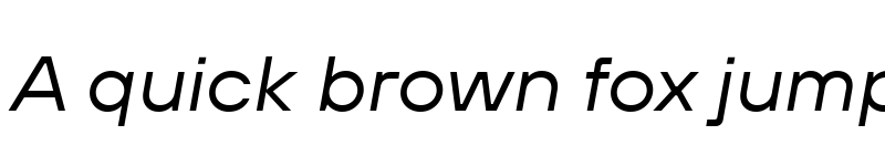 Preview of TT Hoves Pro Trl Expanded Italic font