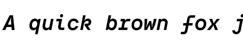 Preview of TT Interphases Pro Mono Trl Bold Italic font