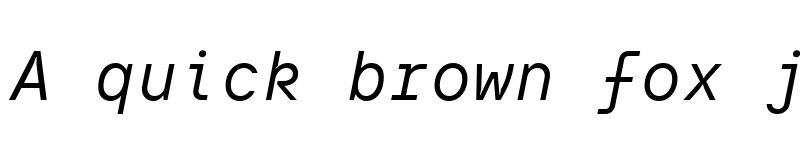Preview of TT Interphases Pro Mono Trl Italic font