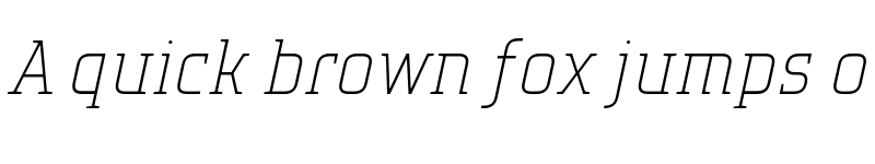 Preview of TT Polls Trial Thin Italic font