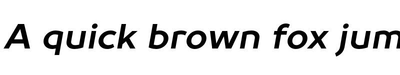 Preview of TT Prosto Sans Trial Bold Italic font