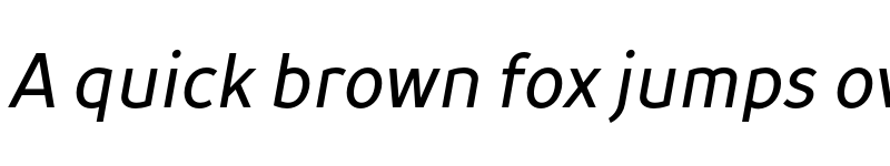 Preview of TT Prosto Sans Trl Cnd Italic font