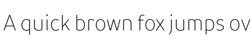 Preview of TT Prosto Sans Trl Cnd Thin font