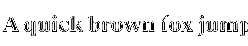 Preview of TT Ramillas Black Decor Regular font