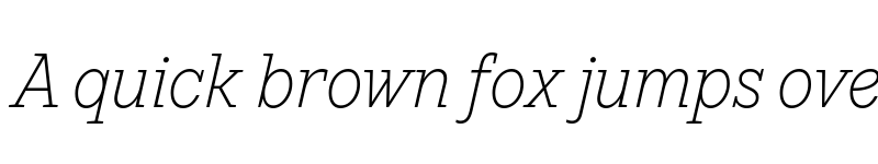 Preview of TT Rationalist Trl ExtraLight Italic font