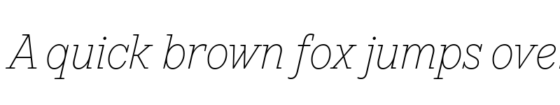 Preview of TT Rationalist Trl Thin Italic font