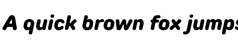 Preview of TT Rounds Neue Trial ExtraBold Italic font