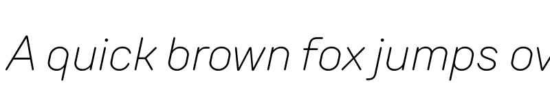 Preview of TT Rounds Neue Trial ExtraLight Italic font