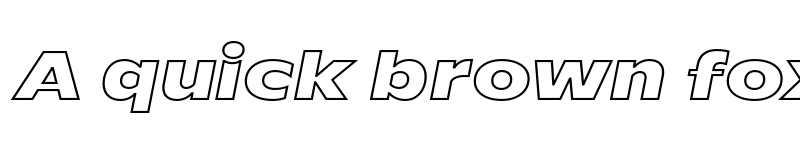 Preview of TT Runs Black Outline Italic font