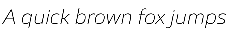 Preview of TT Severs Trial ExtaLight Italic font