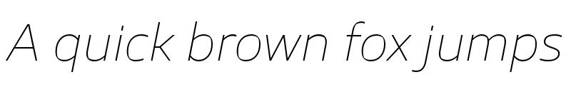 Preview of TT Severs Trial Thin Italic font