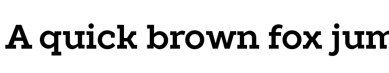 Preview of TT Slabs Trial Bold font