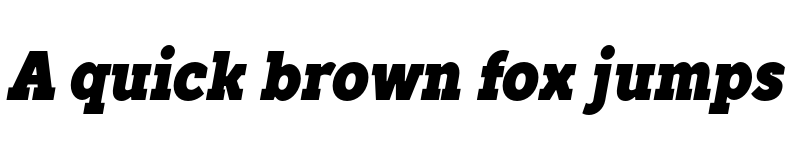 Preview of TT Slabs Trl Cnd Black Italic font