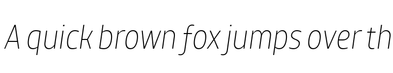 Preview of TT Teds ExtraLight Italic font
