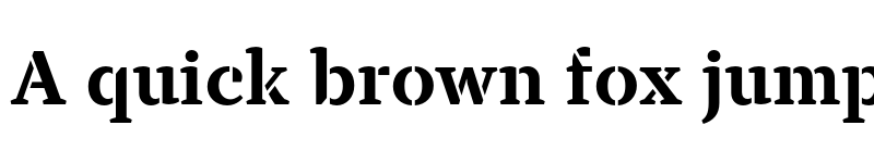 Preview of TT Tricks Stencil Trl Bd font