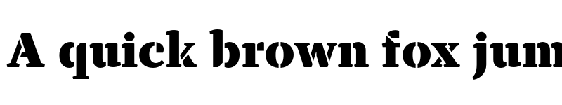 Preview of TT Tricks Stencil Trl Blc font