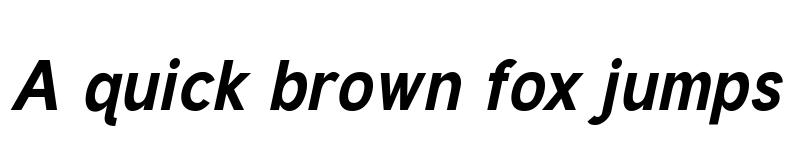 Preview of Tuffy BoldItalic font