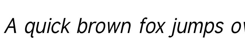 Preview of Tuffy MagerKursiv font