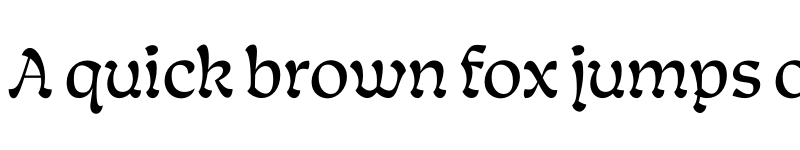 Preview of Tumba Medium font