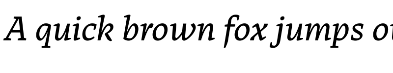 Preview of Tuna Italic font