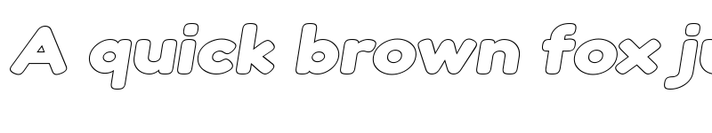 Preview of Twig Outline Italic font